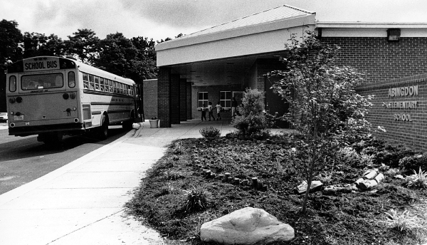 Abingdon Elementary School, c. 1992. Photo by Jim Tingstrum