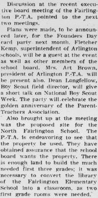 A newspaper or document excerpt describing an event in Abingdon's history.