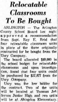 A newspaper or document excerpt describing an event in Abingdon's history.