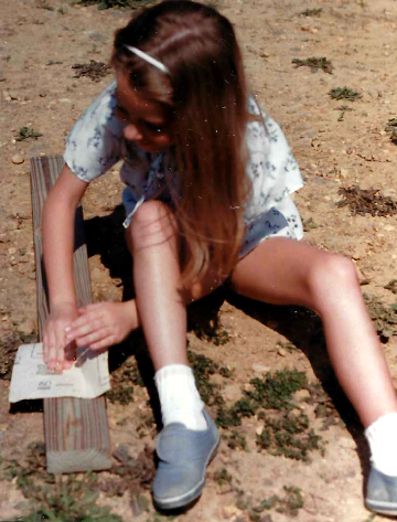 A photo documenting the construction of the Abingdon playground in 1985.