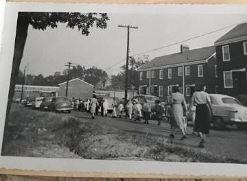 A photo found on Facebook showing Abingdon in the 1950's.